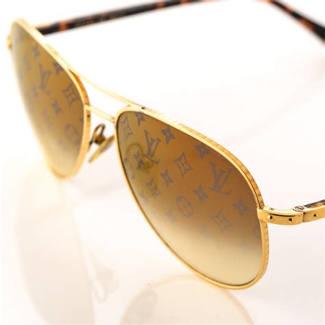 louis vuitton gold frame sunglasses|louis vuitton sunglasses gold frame.